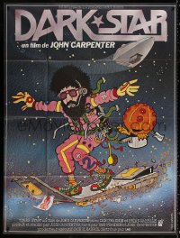 9t608 DARK STAR French 1p 1980 John Carpenter & Dan O'Bannon, different Lynch Guillotin art!
