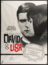 9t611 DAVID & LISA French 1p 1964 Kier Dullea, Janet Margolin, Frank Perry mental hospital drama!
