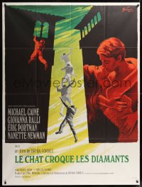 9t613 DEADFALL French 1p 1968 Michael Caine, Giovanna Ralli, Bryan Forbes, different Grinsson art!