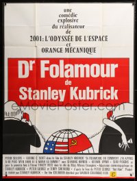 9t638 DR. STRANGELOVE French 1p R1970s Stanley Kubrick classic, Peter Sellers, great artwork!