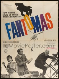 9t652 FANTOMAS French 1p 1966 master thief Jean Marais, Louis De Funes, Mylene Demongeot