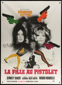 9t683 GIRL WITH THE PISTOL French 1p 1968 sexy Monica Vitti, Stanley Baker, different Landi art!