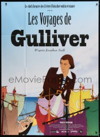 9t693 GULLIVER'S TRAVELS French 1p R2015 classic cartoon by Dave Fleischer, great animation image!