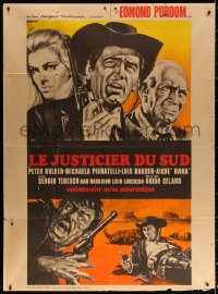 9t694 GUN SHY PILUK French 1p 1968 Edmund Purdom, great Franco Picchioni spaghetti western art!
