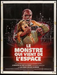 9t715 INCREDIBLE MELTING MAN French 1p 1981 different art of the gruesome monster attacking girl!