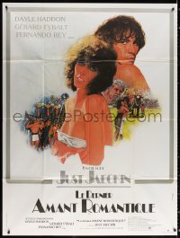 9t755 LAST ROMANTIC LOVER French 1p 1978 great montage art by Yves Thos & Rene Ferracci!
