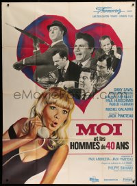 9t799 ME & THE FORTY YEAR OLD MAN French 1p 1965 Jacques Pinoteau, Dany Saval, Charles Rau art!