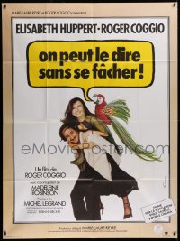 9t823 ONE CAN SAY IT WITHOUT GETTING ANGRY French 1p 1978 photo of Huppert & Coggio, Ferracci art!