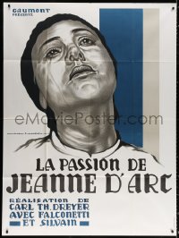 9t839 PASSION OF JOAN OF ARC French 1p R1978 Carl Theodor Dreyer classic, Mercier art of Falconetti!