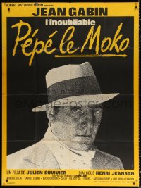 9t843 PEPE LE MOKO French 1p R1960s different close up of Jean Gabin, directed by Julien Duvivier!