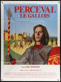 9t844 PERCEVAL French 1p 1979 Eric Rohmer's tale of medieval knights in King Arthur's court!