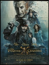 9t851 PIRATES OF THE CARIBBEAN: DEAD MEN TELL NO TALES advance French 1p 2017 Johnny Depp, Rush