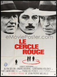 9t869 RED CIRCLE French 1p 1970 Jean-Pierre Melville's Le Cercle Rouge, Delon, Bourvil, Volonte