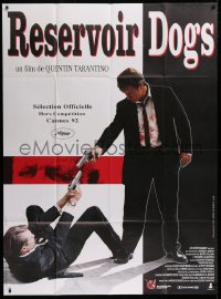 9t874 RESERVOIR DOGS French 1p 1992 Tarantino, different image of Harvey Keitel & Steve Buscemi!