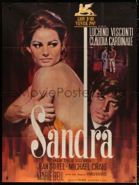 9t883 SANDRA French 1p 1965 Luchino Visconti, art of sexy Claudia Cardinale by Jean Mascii!
