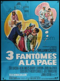 9t916 SPIRIT IS WILLING French 1p 1967 William Castle, great different artwork by Boris Grinsson!