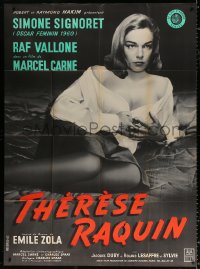 9t937 THERESE RAQUIN French 1p R1960s Marcel Carne, full-length portrait of sexy Simone Signoret!