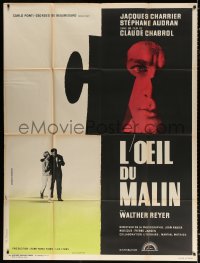 9t938 THIRD LOVER French 1p 1962 Claude Chabrol's L'oeil du malin, art by Jouineau Bourduge!