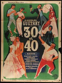 9t959 TRENTE ET QUARANTE French 1p 1946 Georges Guertary, Rene Peron art of top cast dancing!