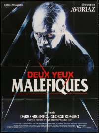9t962 TWO EVIL EYES French 1p 1990 Dario Argento & George Romero's Due occhi diabolici, creepy!