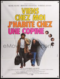 9t979 VIENS CHEZ MOI, J'HABITE CHEZ UNE COPINE French 1p 1981 Patrice Leconte, Blanc, Girardeau