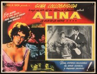 9t323 ALINA Mexican LC 1950s sexy Gina Lollobrigida in border art AND inset photo!