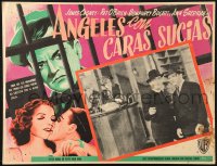 9t324 ANGELS WITH DIRTY FACES Mexican LC R1950s Ann Sheridan listens to James Cagney & Pat O'Brien!