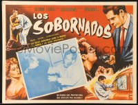 9t334 BIG HEAT Mexican LC R1950s close up of Glenn Ford fighting Lee Marvin, Fritz Lang noir!