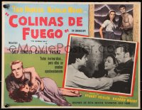 9t349 BURNING HILLS Mexican LC 1956 different images of Natalie Wood & Tab Hunter!