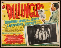 9t368 DILLINGER Mexican LC R1950s close up of tough Lawrence Tierney behind bars!