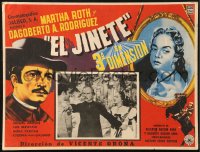 9t376 EL JINETE Mexican LC 1954 great border art of Martha Roth & Dagoberto A. Rodriguez!