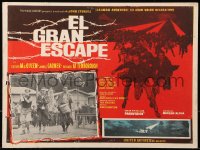 9t395 GREAT ESCAPE Mexican LC 1963 James Garner & Steve McQueen are patriotic on the 4th of July!