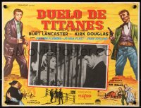 9t396 GUNFIGHT AT THE O.K. CORRAL Mexican LC 1957 Burt Lancaster by sexy Rhonda Fleming in jail!