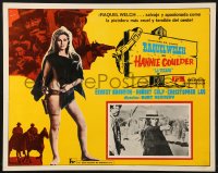 9t397 HANNIE CAULDER Mexican LC R1970s sexy cowgirl Raquel Welch aiming gun + half-naked in border!