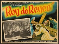 9t414 KING OF KINGS Mexican LC R1960s Cecil B. DeMille silent Biblical epic, H.B. Warner as Jesus!