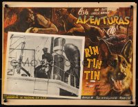 9t423 LAW OF THE WILD Mexican LC R1950s German Shepherd Rin Tin Tin on ship & in border art!