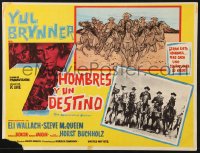 9t432 MAGNIFICENT SEVEN Mexican LC 1961 Yul Brynner & top cast on horseback, John Sturges classic!