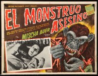 9t439 MONSTER WALKS Mexican LC R1960 wild different Tinoco border art of giant ape creature!