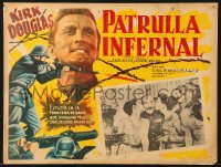 9t455 PATHS OF GLORY Mexican LC 1958 Stanley Kubrick, Adolphe Menjou kissed by two girls!