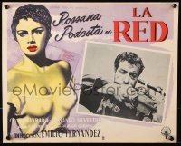 9t471 ROSANNA Mexican LC 1953 La Red, Crox Alvarado, Caballero art of sexy Rossana Podesta!