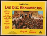 9t499 TEN COMMANDMENTS Mexican LC R1960s DeMille, massive number of extras by Egyptian temple!