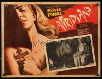 9t512 VIRIDIANA Mexican LC 1961 directed by Luis Bunuel, Silvia Pinal sitting by fireplace!