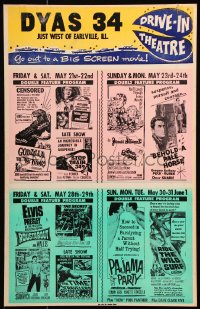 9t040 DYAS 34 WC 1965 Godzilla vs The Thing, Ride the Wild Surf, Roustabout, Time Travelers & more!