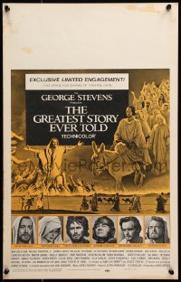 9t058 GREATEST STORY EVER TOLD WC 1965 Max von Sydow as Jesus, exclusive limited engagement!