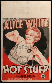 9t065 HOT STUFF WC 1929 artwork of sexy winking Alice White wearing low-cut lace!