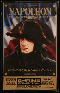 9t094 NAPOLEON WC R1981 Alan Talm art of Albert Dieudonne as Napoleon Bonaparte, Abel Gance!