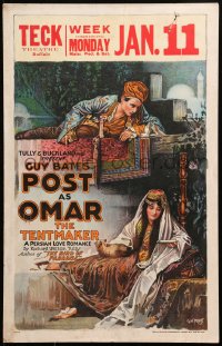 9t104 OMAR THE TENTMAKER WC 1922 G.W. Peters art of Guy Bates & Virginia Brown Faire, very rare!
