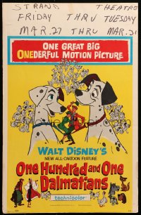 9t105 ONE HUNDRED & ONE DALMATIANS WC 1961 most classic Walt Disney canine family cartoon!