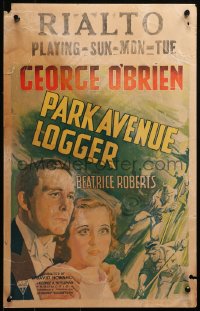 9t110 PARK AVENUE LOGGER WC 1937 rich George O'Brien is secretly a pro wrestler & a lumberjack!