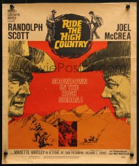 9t134 RIDE THE HIGH COUNTRY WC 1962 Randolph Scott & Joel McCrea have a showdown in High Sierra!